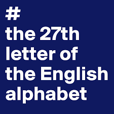 It originated as a ligature of the . The 27th Letter Of The English Alphabet Post By Binny On Boldomatic