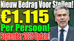 Nieuw AOW-bedrag voor stellen in september 2025! €1.115 ... - YouTube