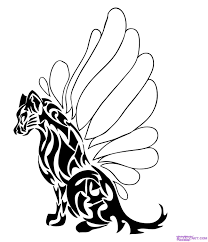 How to draw a tribal eagle tattoo design by jonathan stephen harris (jsh)materials used: Cartoon Animal Drawings Easy How To Draw Tribal Animals Art Step 6 Tribal Animals Tribal Drawings Tribal Art