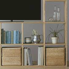 avラックとして使う stacking shelf compact life 無印良品 avラックとして使う オープン型のパーツを組み合わせて 大きな開口部を設ければ テレビもすっきり収まる壁面収納になります インテリア 模様替え リビングダイニング