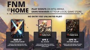 Most of the local stores have different events for the players and you might find an event for beginners or meetup.com is an online site where you can find gaming groups near you. Mtg Arena On Twitter In Case You Missed It We Ll Be Holding Friday Night Magic On Mtg Arena You Ll Be Able To Play Events Let Your Local Game Store Know Online That