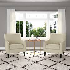 Yuri Oatmeal Fabric Accent Chair 2 Pack Blue Chairs Living Room Blue Accent Chairs Accent Chairs