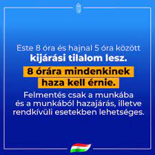 Az esti kijárási tilalom életbelépése óta is vannak olyanok, akik bátran utcára mehetnek nyolc után: Este 8 Es Hajnal 5 Ora Kozott Kijarasi Magyarorszag Kormanya Facebook