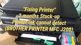Cannot identify a black ink cartridge detected by the ink cartridge detection sensor and the ink remaining sensor. How To Resolve Cannot Detect Ink Brother Dcp J100 Printer Model Youtube
