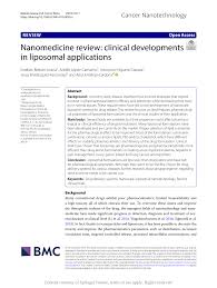 We did not find results for: Pdf Nanomedicine Review Clinical Developments In Liposomal Applications
