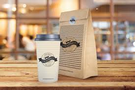 Free Coffee Cup And Paper Bag Mockup Psd On Behance Bag Mockup Paper Cup Design Free Coffee