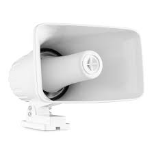 12V Powered 2x Horn Speaker Announcement System with Microphone