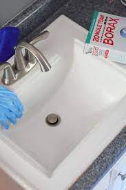 Removing Hard Water Stains From Bathroom Sinks With Borax Boostwithborax Ad Hard Water Stain Remover Borax Cleaning Hard Water Stains