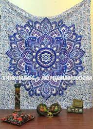 One special feature that this tapestry wall hanging boasts of is the excellent colourfastness that allows tapestry not to fade away even after repeated usage and wash. Blue Tapestry Blue Mandala Tapestry Blue Elephant Tapestry