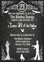 Addams Family Birthday Invitations Kustom Kreations