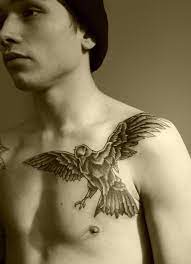 87 Graceful Raven Tattoos Designs Meaning Media Democracy Bird Tattoo Men Chest Tattoo Men Cool Chest Tattoos