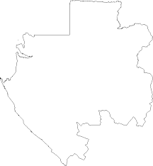 African empty map (with political borders and main rivers and file:blank map africa.svg map of africa: Blank Outline Map Of Gabon