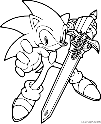 We have 15 colouring pages in this category. Sonic Holds A Sword Coloring Page Coloringall