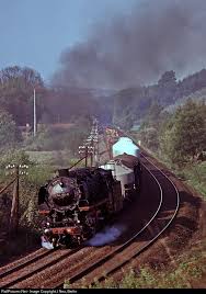 044 180 Deutsche Bundesbahn Steam 2 10 0 At Herzberg Germany By J Neu Berlin Train Tracks Steam Locomotive Train Engines