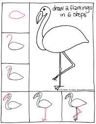flamingo como hacer dibujos faciles dibujo paso a paso dibujos faciles