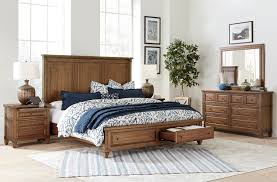 If you're furnishing a casual master bedroom, then lighter woods like birch and pine work well in your space. Thornton 5 Piece Queen Storage Bedroom Kane S Furniture