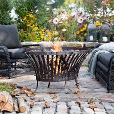 Steel Basket Fire Pit Oval Backyard Fire Outdoor Fire Pit Fire Pit Landscaping