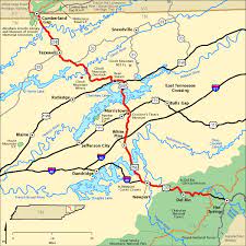 State of tennessee, one of the three grand divisions of tennessee defin. East Tennessee Crossing Map America S Byways