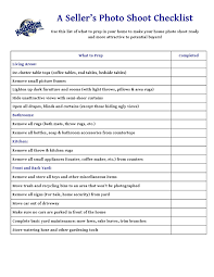 A Seller S Photo Shoot Checklist Real Estate Checklist Selling Real Estate Selling House