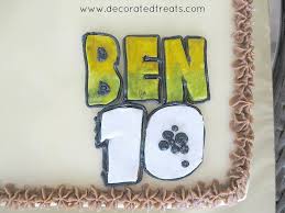 Don't mess with ben 10! Ben 10 Cake For 6th Birthday A Decorating Tutorial Decorated Treats