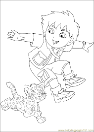 Go Diego Go Coloring Page 04 Coloring Page For Kids Free Go Diego Go Printable Coloring Pages Online For Kids Coloringpages101 Com Coloring Pages For Kids