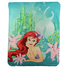 They are oh so cute! Little Mermaid Ariel S Castle Kids Character Lightweight Fleece Throw Blanket Walmart Canada