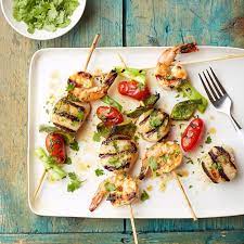 Mojo Grilled Scallop And Shrimp Recipes Ww Usa Recipe Shrimp And Vegetables Grilled Scallops Scallop