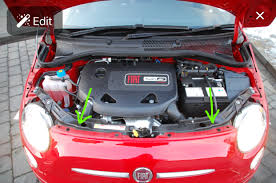 Llllllll the engine bay windscreen washer liquid brake fluid engine coolant engine oil oil. Fiat 500 Questions Fiat 500 Bonnet Cargurus