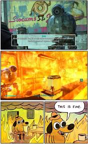 Just Enjoying A Nice Cup Of Coffee Fallout Coffee Fallout Funny Fallout Meme Fallout Art