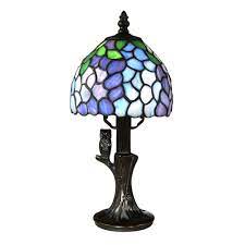 The tiffany style table lamp comes from tiffany's creative inspiration, this owl table lamp makes a dramatic focal point in larger spaces, perfect for family rooms, living rooms, home offices, etc. 13 5 Antique Bronze Owl Garden Hand Rolled Tiffany Style Table Lamp Walmart Com Walmart Com