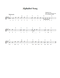 Das wort alphabet stammt aus dem griechischen und wird aus den ersten zwei buchstaben des griechischen alphabetes zusammengesetzt: Alphabet Song E Flat Instrument Sheet Music Lead Sheet With Chords And Lyrics
