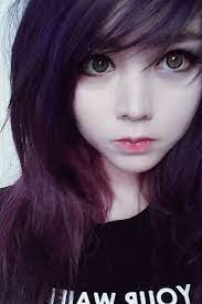 Scene Haircut Girl With Side Swept Fringe In 2021 Cute Emo Girls Emo Scene Hair Cute Emo