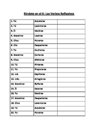 reflexive verb conjugation practice game