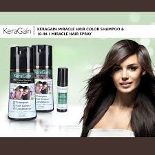 Fast black hair shampoo 1 pcs easy to operate hair color darkening in 5 minutes health black hair shampoo for men and women. Buy Keragain Instant Natural Black Hair Color Shampoo With 10 In 1 Hair Serum Spray Upsell Online At Best Price In India On Naaptol Com