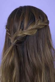 Create two loose twisting braids and pin their hair ends together with a clear hair band. 40 Half Braided Hairstyles You Can Master In Minutes
