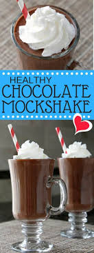 A Healthy Chocolate Milkshake Without Ice Cream Or Milk Nbsp Chocolate Smoothie Recipes Healthy Chocolate Milkshake Healthy Chocolate Milkshake Recipe