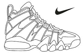 Nike Air Max Printable Coloring Pages Enjoy Coloring Dessin Chaussure Coloriage Croquis De Vetements