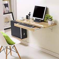 Koovin Wall Mounted Table Computer Table Learning Desk Perfect For Office Home Save Floor Space Computer Table Design Computer Desks For Home Computer Table