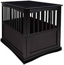 Amazon Com Casual Home 600 22 Wooden Pet Crate Black 27 H Kitchen Dining Furniture Style Dog Crate Pet Crate Casual Home