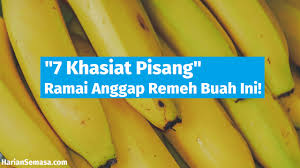 Dengan mengkonsumsi 2 buah pisang / hari maka tubuh kita sudah. Khasiat Pisang Yang Ramai Terlepas Pandang Harian Semasa