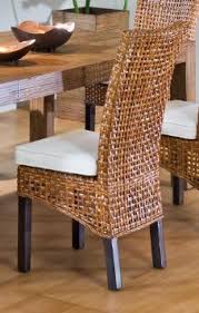 Amazon Com Indoor Rattan Wicker Side Chair With Cushion Home Kitchen Wicker Dining Room Chairs Indoor Wicker Chairs Side Chairs