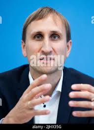 Berlin, Germany. 21st July, 2022. Michael Sterner, Professor of Energy  Storage and Energy Systems at the Ostbayerische Technische Hochschule  Regensburg, speaks at a press conference to present the Hydrogen Atlas of  Germany. Credit: Christophe ...