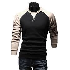 Coofandy Men Casual Long Sleeve Pullover Tops Splicing Color Loose Leisure Sports Hoodie Stdte