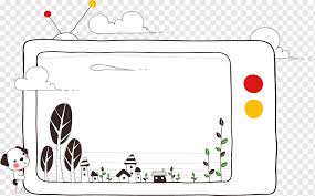 Choose file jpeg or png. Cartoon Television Tv Cartoon Hand Painted Border Watercolor Painting Border Frame Png Pngwing