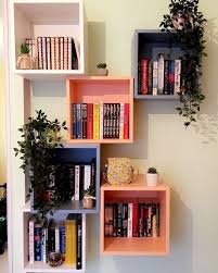 G M Daily Interior Inspiration On Instagram Creating A Reading Area With Simple Square Floati Bookshelves In Bedroom Shelf Decor Bedroom Creative Bookshelves