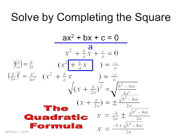 Completing the square of an expression with multiple variables is a technique which manipulates the expression into a perfect square plus some constant. Solving Quadratics By Completing The Square Quadratic Formula Ppt Video Online Download