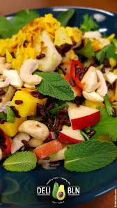 Fruchtiger Schwarzer Reis Salat Mit Apfel Und Mango Vegan Rezept Salat Mit Rezepte Salat