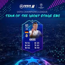 Last updated january 17, 2018. Todoultimateteam Com On Twitter Team Of The Group Stage Toni Kroos Disponible En Sbc Fut