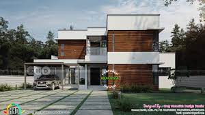 Minimalist Contemporary House Plan 2233 Sq Ft Kerala Home Design And Floor Plans 8000 Houses Contemporary home designs kerala picture.
