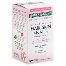 I have been growing out my undercut and. Nature S Bounty 150 Count Extra Strength Hair Skin Nails With 5000 Mcg Of Biotin Caplets Bed Bath Beyond